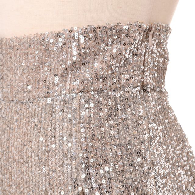 ロシャス ROCHAS ハイウエストパンツ ポリエステル ベージュ