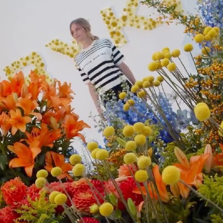 ソニアリキエル SONIA RYKIEL 半袖ロゴボーダーセーター コットンカシミア ホワイトブラック