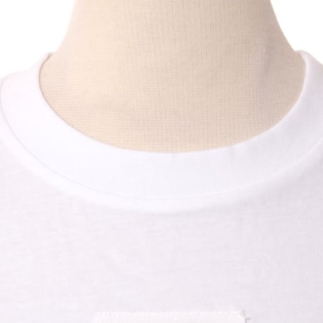 エムエムシックス メゾンマルジェラ MM6 MAISON MARGIELA ロゴ入りTシャツ コットン ホワイト