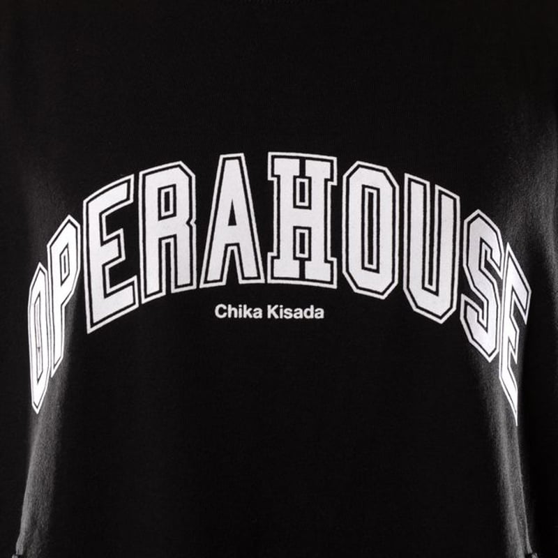 チカ キサダ chika kisada OPERAHOUSETシャツ コットン ブラックホワイ