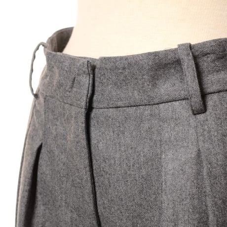インポートブランド import brand マーロ malo タック使いストレートパンツ ウールストレッチ グレー