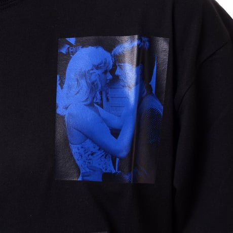 RAF SIMONS ラフシモンズ 6ピクチャーズプリントビッグフィットTシャツ コットン ブラック
