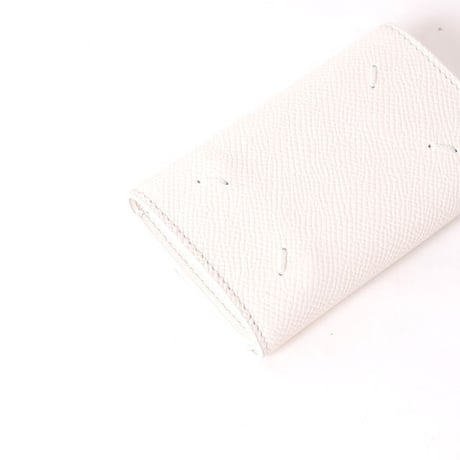メゾン マルジェラ Maison Margiela 4ステッチ キーケース グレインカーフレザー ホワイト
