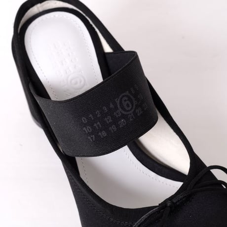 エムエムシックス メゾンマルジェラ MM6 MAISON MARGIELA バレエデコルテミュール ポリエステルなど ブラック