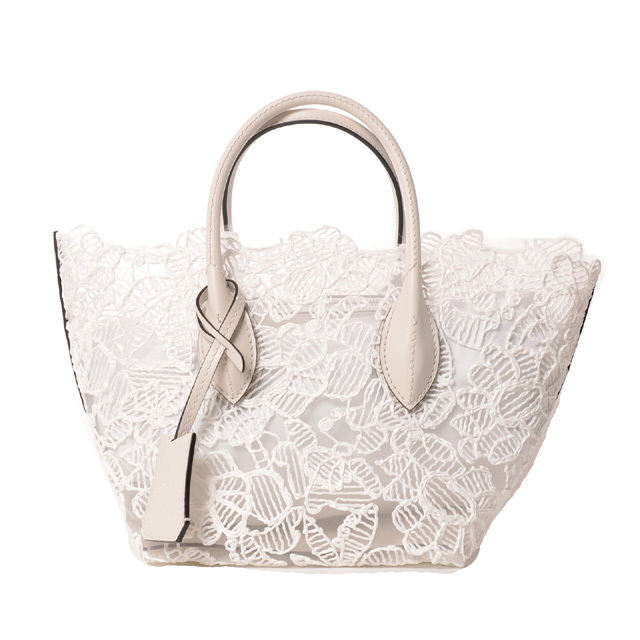 エルマノシェルビーノ ermanno scervino ミニ総レーストートバッグ