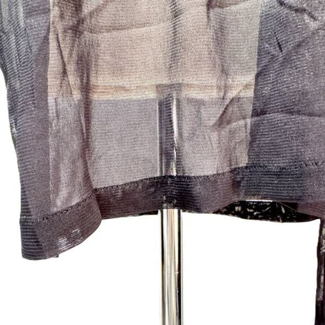 アンドゥムルメステール ann demeulemeester プリントシアートップス ナイロン ブラック 正規取扱