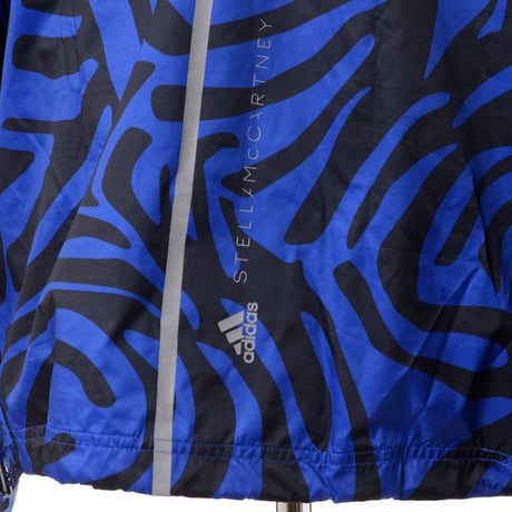 ステラマッカートニー stella mccartney レオパードプリントウインドブレーカー リサイクルポリエステル ブルー
