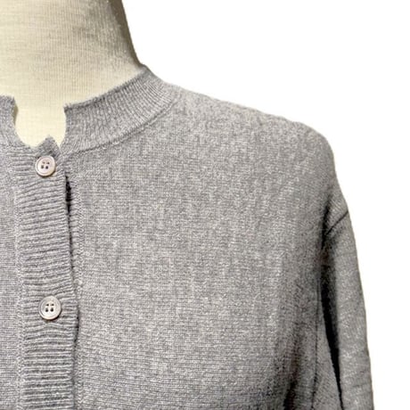 ステラマッカートニー stella mccartney ボタン付き長袖ペプラム裾セーター ウール グレー 正規取扱