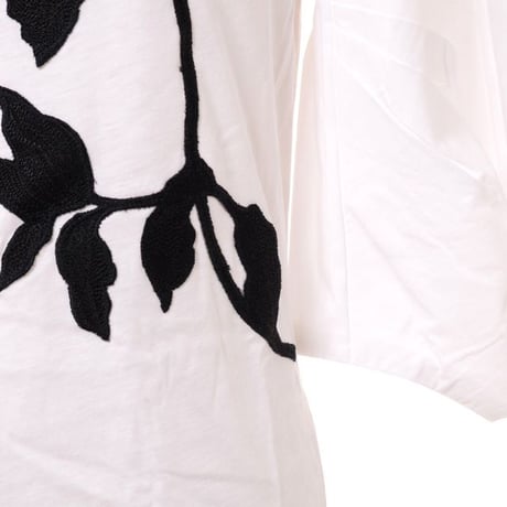 アーデム ERDEM アップリケＴシャツ コットン ホワイトブラック