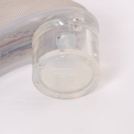 エムエムシックス メゾンマルジェラ MM6 MAISON MARGIELA スリッポンミュール ナイロンやレザー ライトグレー