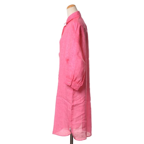 インポートブランド import brand プルマナック PLOUMANAC'H ロングブラウス リネン ショッキングピンク