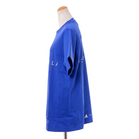 ステラマッカートニー stella mccartney ロゴTシャツ オーガニックコットンとリサイクル素材 ブルー