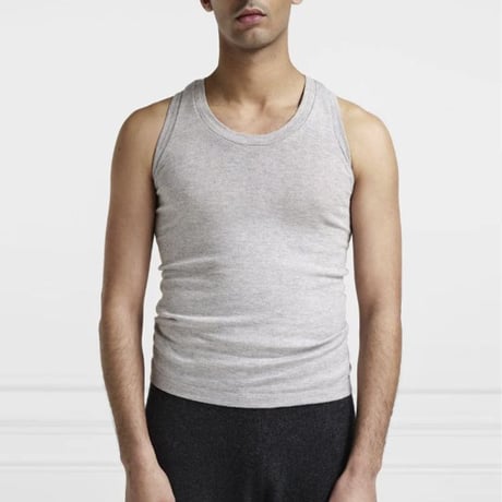 エクストリームカシミヤ extreme cashmere x タンクトップ コットンカシミア グレー 正規取扱