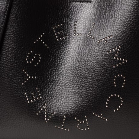 ステラマッカートニー stella mccartney ロゴクロスボディスタッズトートバッグ ヴィーガン素材 ブラック