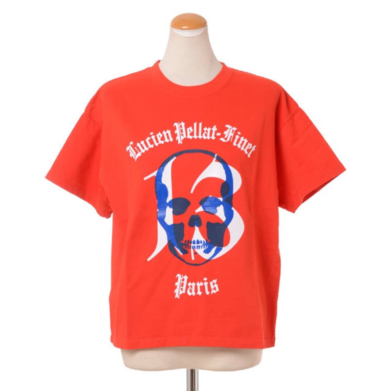 ルシアンペラフィネ Lucien Pellat Finet スカル半袖Tシャツ コットン ...