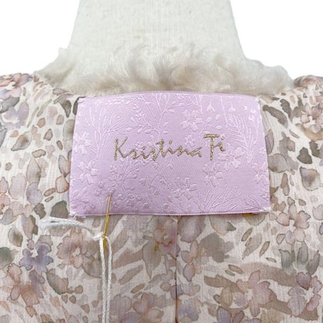クリスティーナティ Kristina Ti リバーシブルファーベスト アストラカン風 ライトベージュ 正規取扱