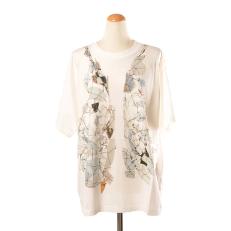 MM6 MAISON MARGIELA エムエムシックス アルティザナルロゴTシャツ 半袖 コットン ホワイト ユニセックス メンズ レディース 正規取扱