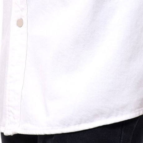 ラフシモンズ RAF SIMONS スリムフィットデニムシャツ コットン ホワイト