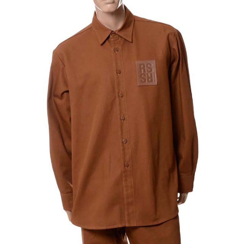 ラフシモンズ RAF SIMONS Straight fit denim shirt with