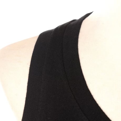 エクストリームカシミヤ extreme cashmere x タンクトップ コットンカシミア ブラック