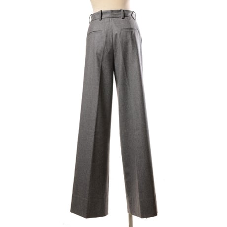インポートブランド import brand マーロ malo タック使いストレートパンツ ウールストレッチ グレー
