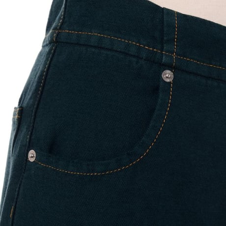 エムエムシックス メゾンマルジェラ MM6 MAISON MARGIELA キャロットシルエットジーンズ コットン オリーブグリーン