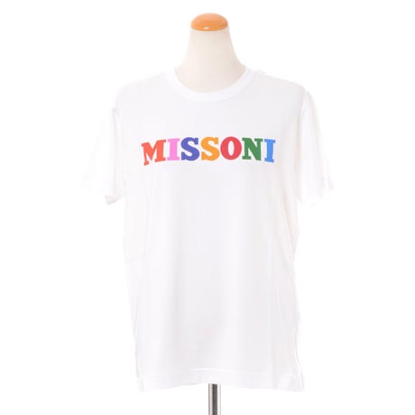 ミッソーニ Missoni ロゴTシャツ コットンストレッチ ホワイト