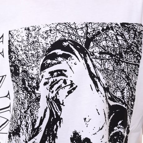 ラフシモンズ RAF SIMONS Oversized T-shirt Solemn-X コットン ホワイト