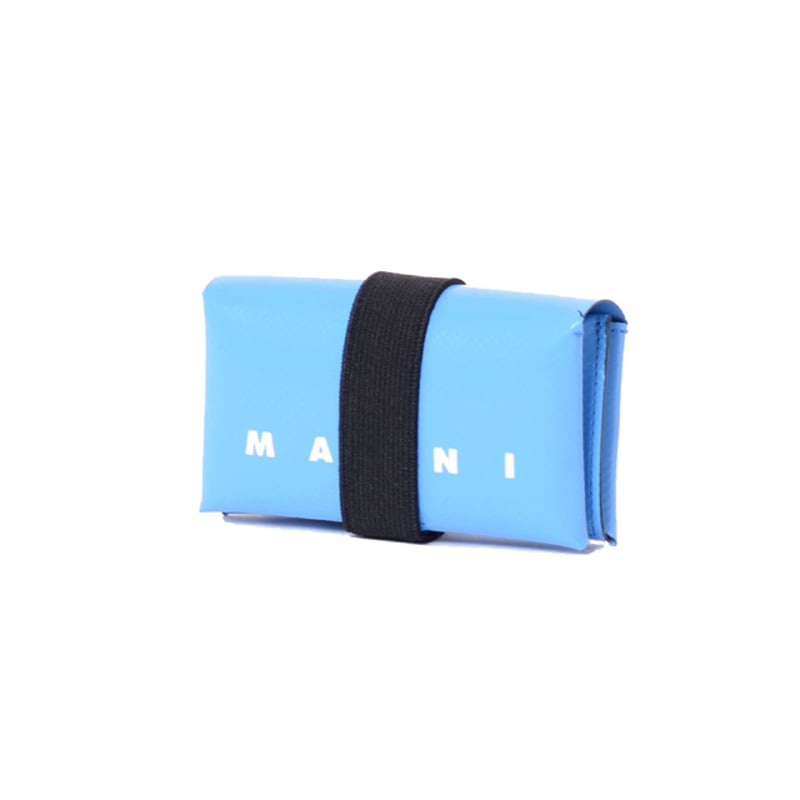マルニ Marni 3つ折り財布 PVC スカイブルー | YOKOAUNTY
