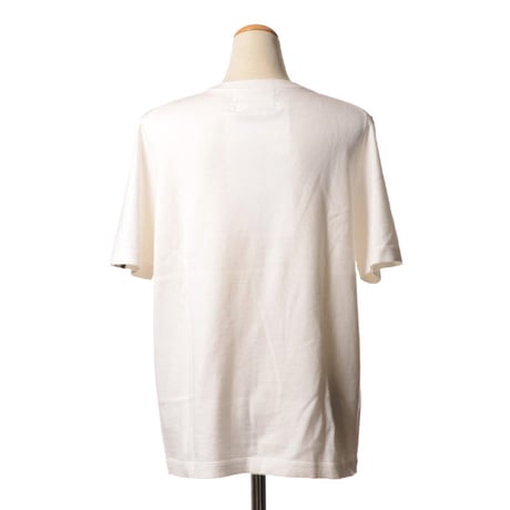 エクストリームカシミヤ extreme cashmere x cleanVネック半袖カットソー コットンカシミヤ スノー 正規取扱