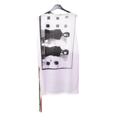 RAF SIMONS (ラフシモンズ) スリーブレスロング丈Tシャツ