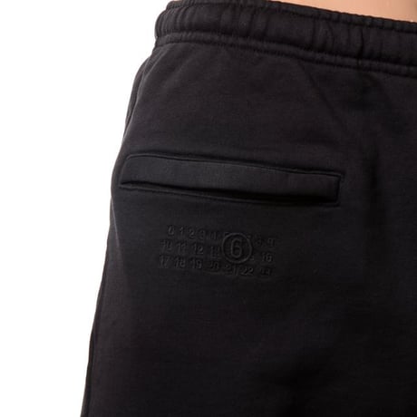 エムエムシックス メゾンマルジェラ MM6 MAISON MARGIELA スウェットショーツ コットン ブラック