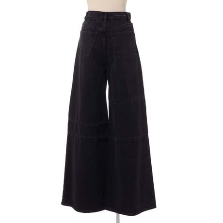 エムエムシックス メゾンマルジェラ MM6 MAISON MARGIELA ディストレスドジーンズ コットン ブラック