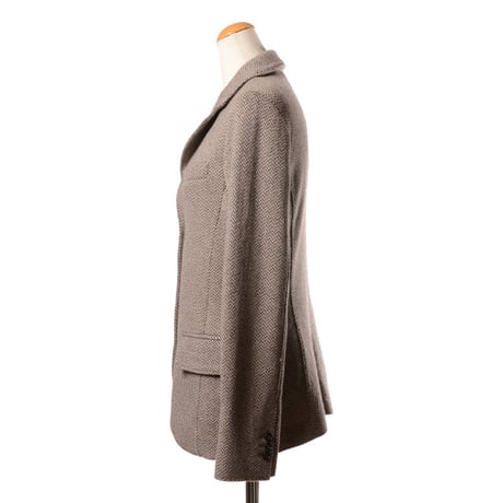 インポートブランド import brand HAWICO Scotland（ホイコ スコットランド）テーラードジャケット カシミア ベージュ千鳥格子