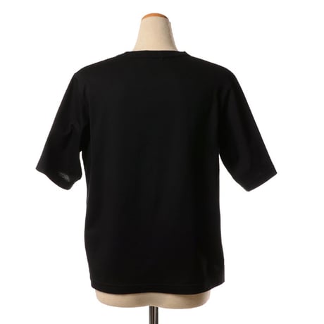 チカ キサダ chika kisada チュール付きTシャツ コットン ブラック
