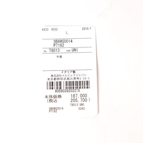 エムエムシックス メゾンマルジェラ MM6 MAISON MARGIELA ニューメリッククロスボディバッグ カーフスキン ブラック
