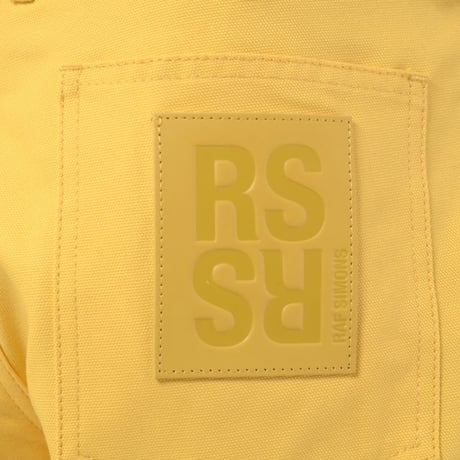 ラフシモンズ RAF SIMONS Denim skate shorts コットン イエロー