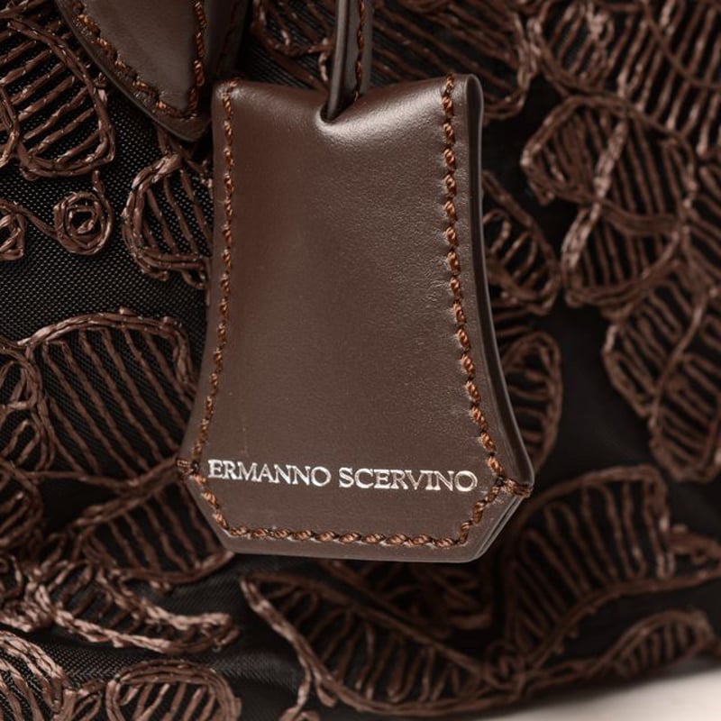エルマノシェルビーノ ermanno scervino ミニ総レーストートバッグ
