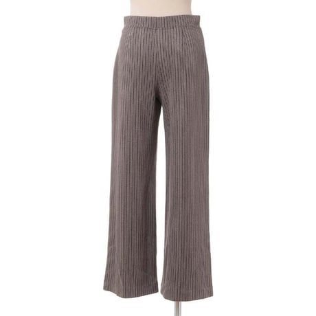 ロゼッタゲッティ ROSETTA GETTY ウエストゴムストレートパンツ ジャージー 杉綾ブラウン