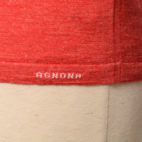 アニオナ AGNONA ノースリーブセーター カシミアシルク麻 レッド