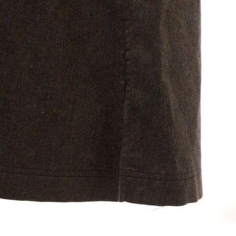 バンフォード bamford ロングシャツワンピース コットンネル ダークグリーン