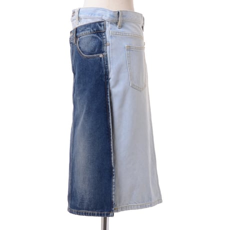 メゾン マルジェラ Maison Margiela スプライスドスカート デニム ペールカラーなど