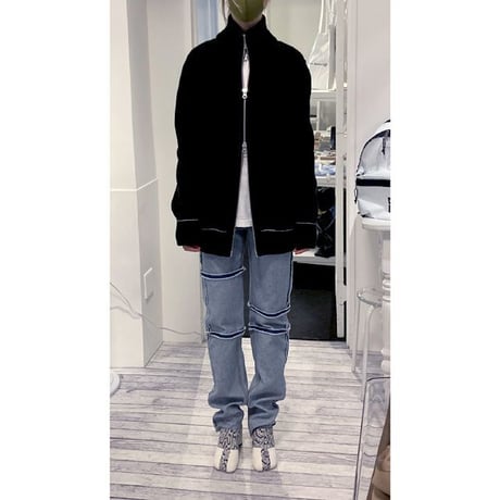 エムエムシックス メゾンマルジェラ MM6 MAISON MARGIELA インサイドアウトジーンズ コットン ウオッシュデニム