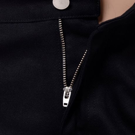 ラフシモンズ RAF SIMONS ジャージーパッチスリムフィットジーンズ コットン ブラック