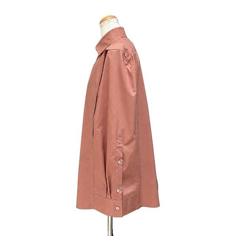 エムエムシックス メゾンマルジェラ MM6 MAISON MARGIELA 襟付き変形ブラウス コットン ブラウン