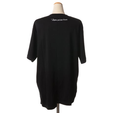 ルシアンペラフィネ Lucien Pellat Finet スカル半袖Tシャツ コットン ブラック
