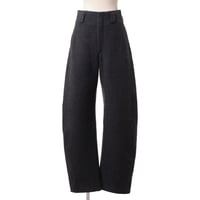 ルメール LEMAIRE ワイドパンツ 厚手のウールカシミア グレイ 正規取扱