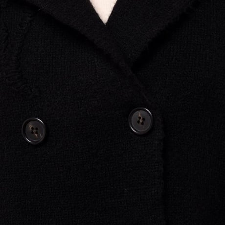 エルマノシェルビーノ ermanno scervino ピーコート ウールなど ブラック