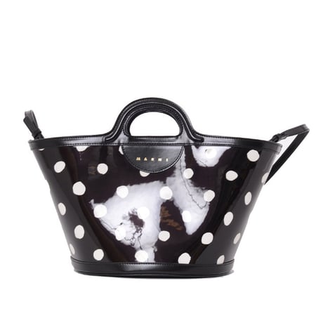 マルニ Marni TROPICALIAスモールショルダーバッグ パテントレザー 水玉