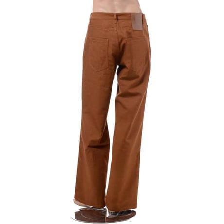 ラフシモンズ RAF SIMONS Wide fit denim workwear pants コットン ダークブラウン